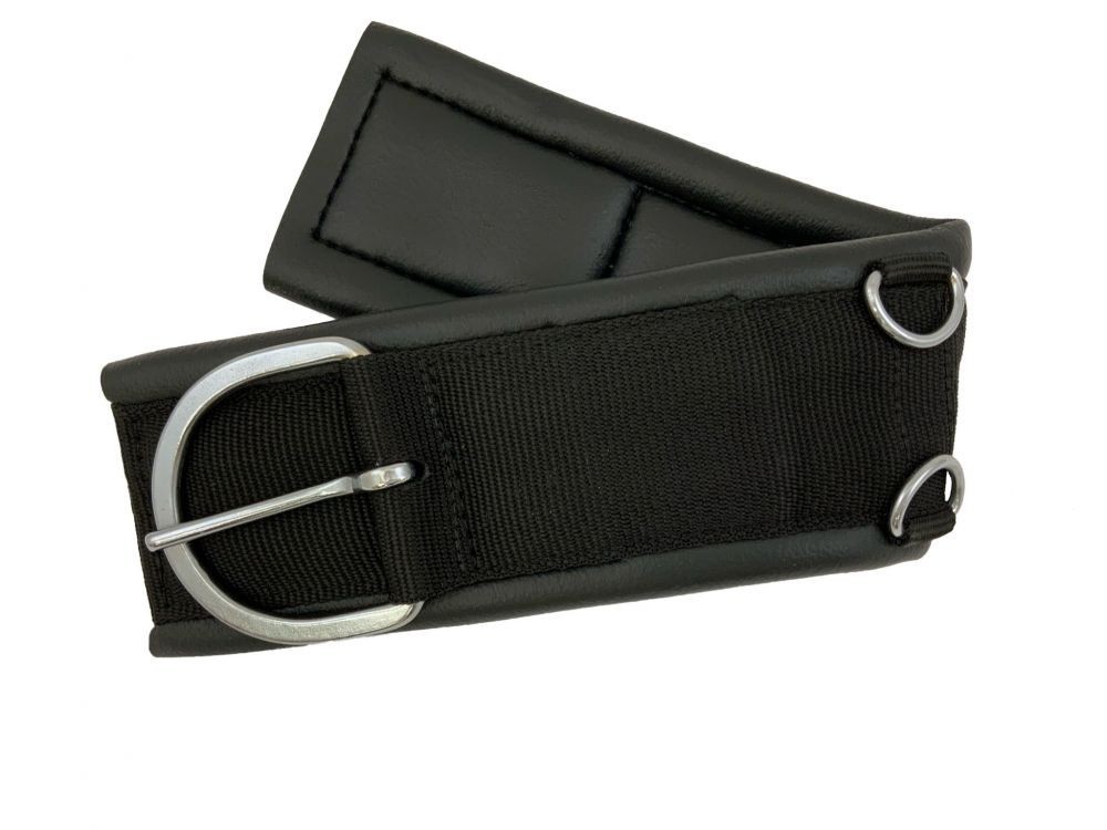 PONY or MINI GIRTH Neoprene with Nylon Back Flat Nickel Plated Hardware