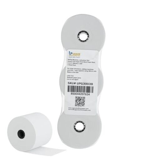 Upgrade Office Supply Adding Machine Calculator Rolls, 2-1/4 x 150 ft, 3 Pack