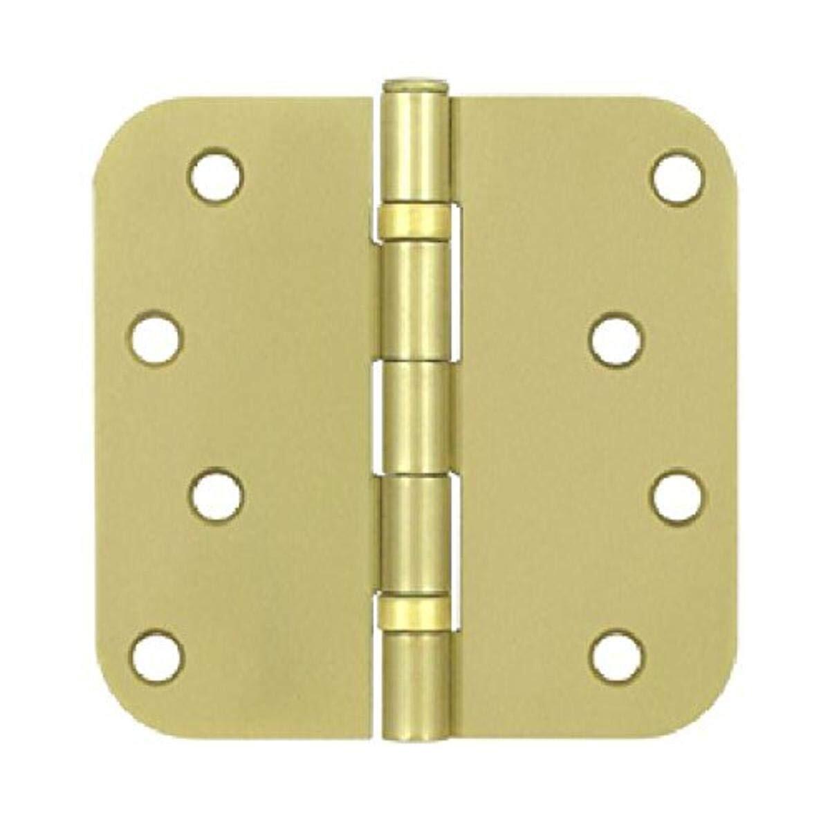 Deltana S44R5BB4 Ball Bearings Steel 4"x4"x5/8" Radius Hinge 2 Pack