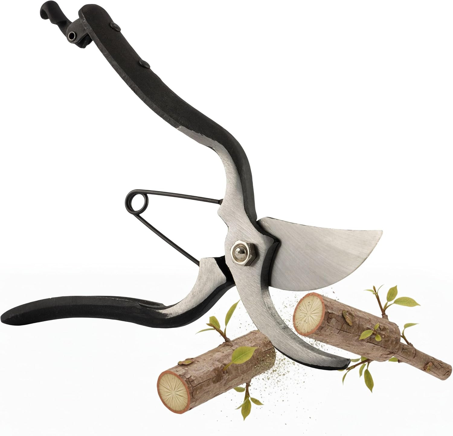 Bypass Pruning Shears for Gardening - 8.8” Forged Carbon Steel Heavy Duty Garden