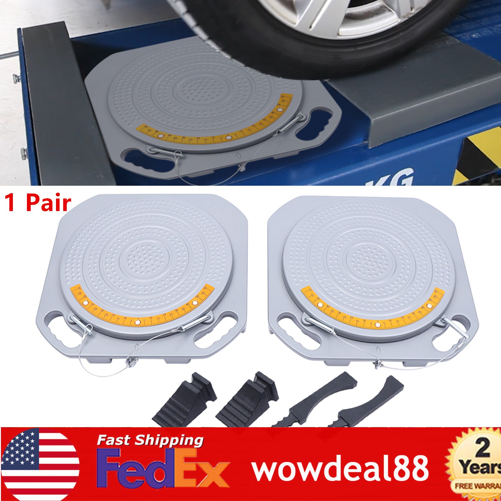 1 Pair Alignment Tool Alignment Turn Plates Car Front End Wheel Alignment Tools