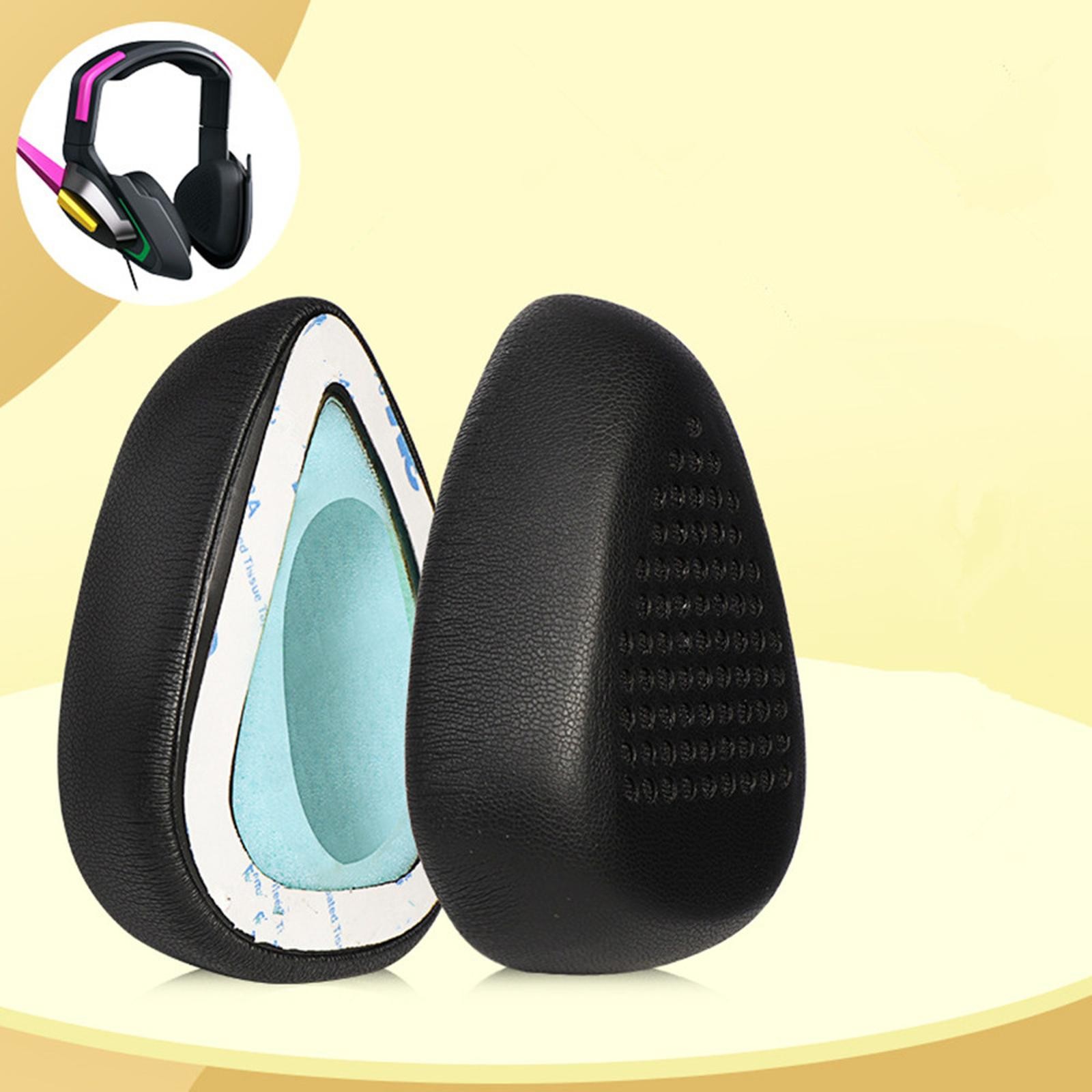 Replacement Memory Foam Ear Pads Cushion Covers for Razer Dva Meka Headphones a