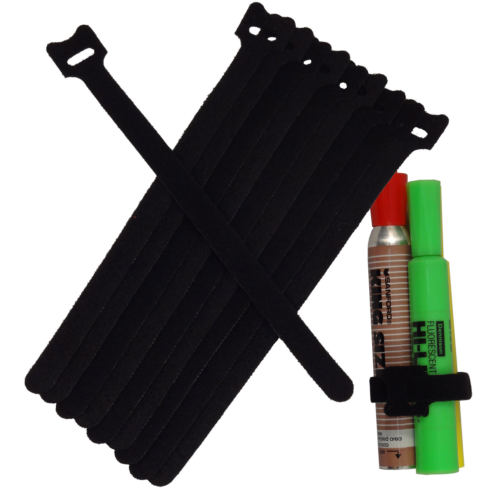 10pc 8"/20cm Nylon Cable Ties Wire Strap Zip Wrap Pipe Fastening Organizer BLACK