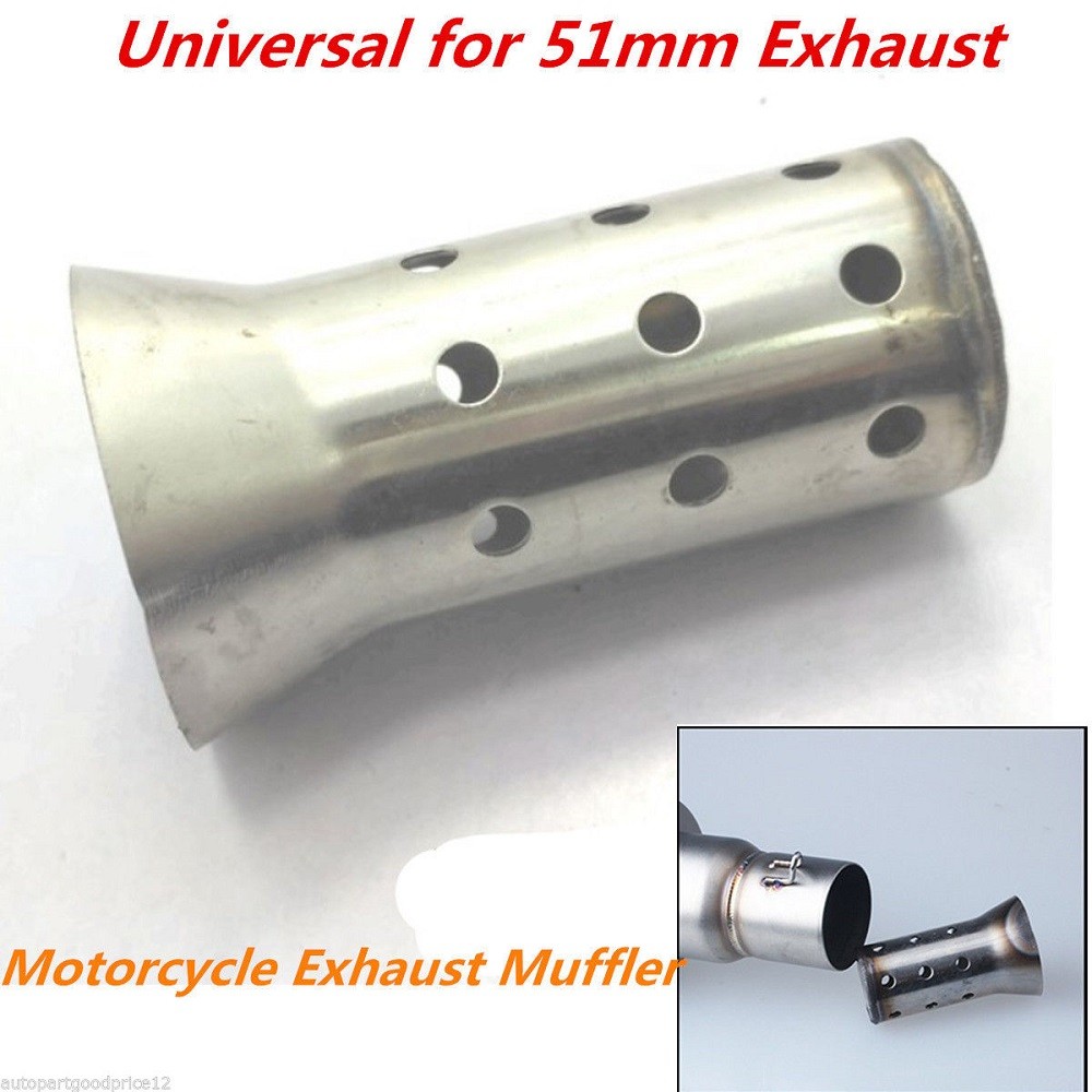 Universal 51mm Mobike Exhaust Muffler Scooter Adjustable DB Killer Silencer E