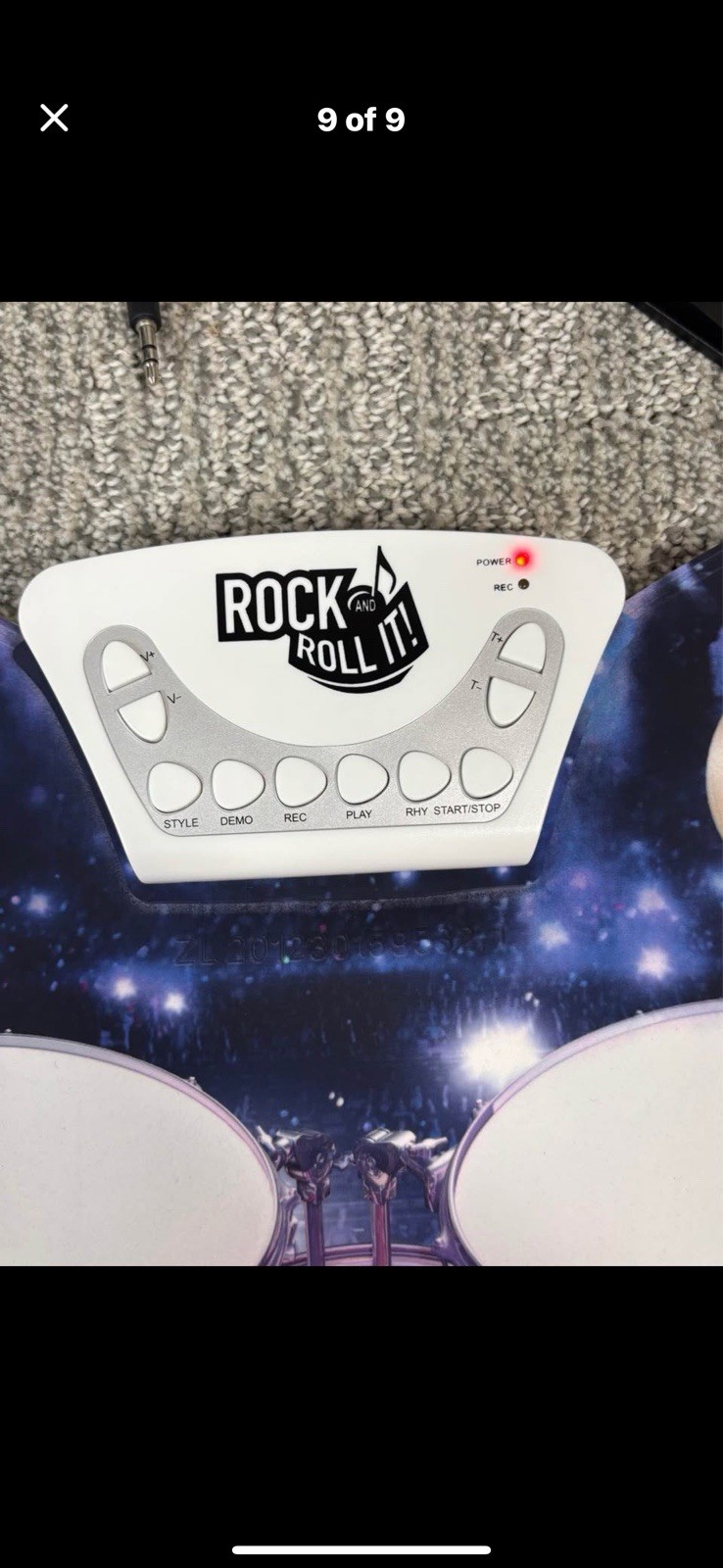 Rock And Roll It Roll Up Electronic Drum Set MUK-W1008M Tested Complete