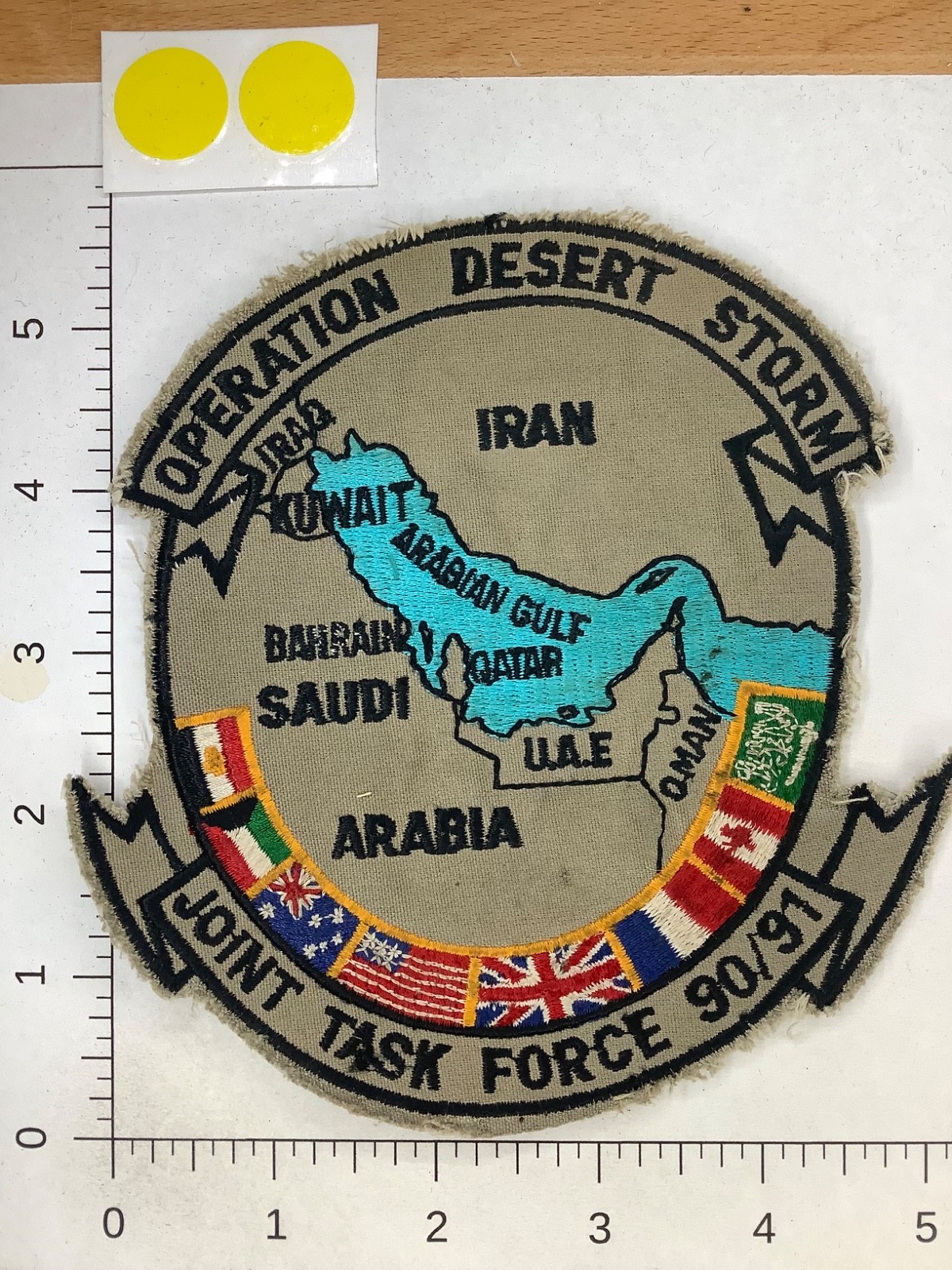JOINT TASK FORCE 90/91 OPERATION DESERT STORM PATCH