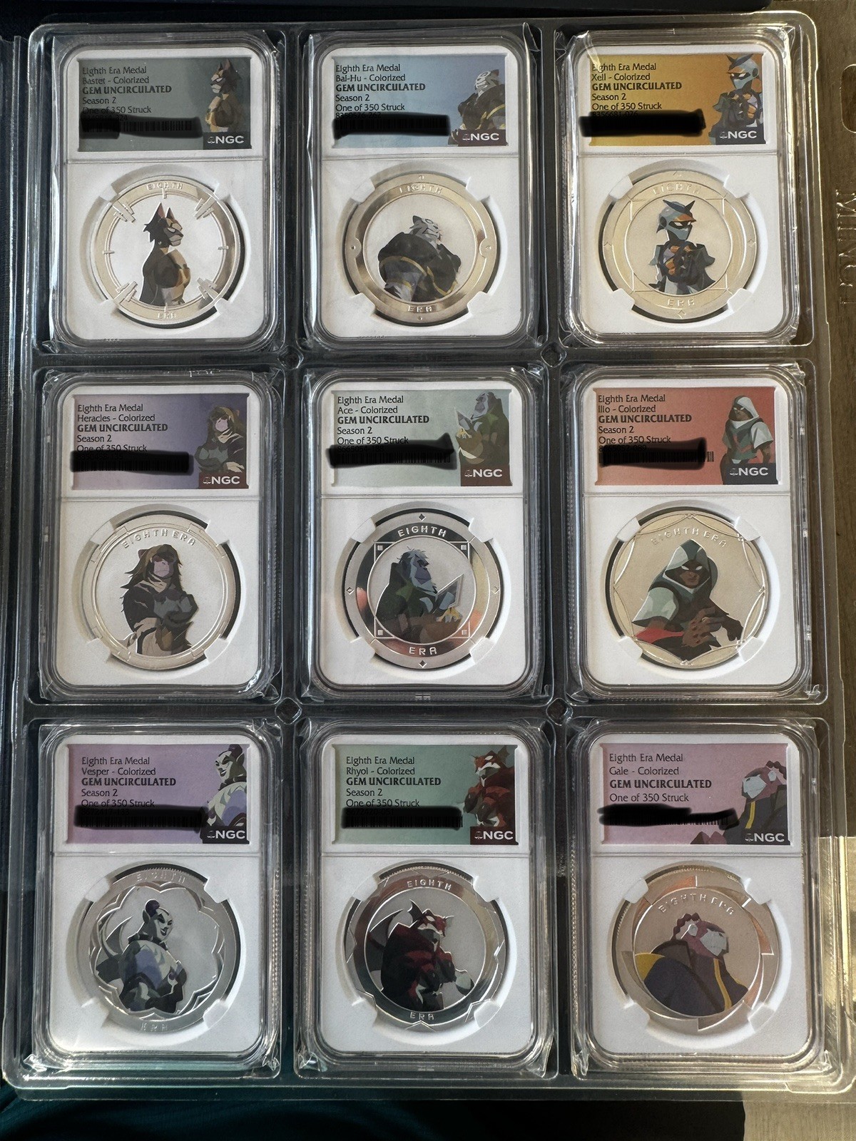 EIGHTH ERA SEASON 2 MEDAL SET PLUS GALE