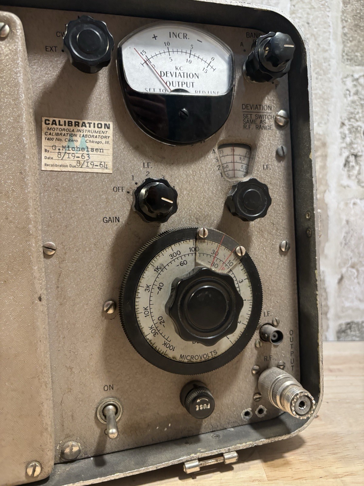 ⭐️Vintage Motorola Measurements Signal Generator⭐️Model T-1034-A⭐️Untested⭐️