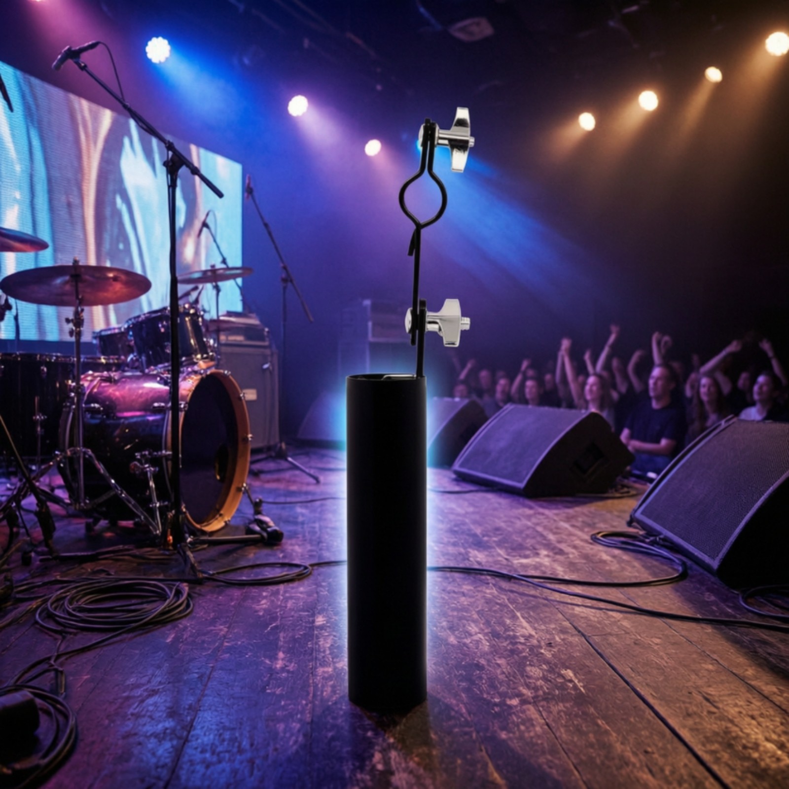 Drumstick Holder with Clamp Adjustable Percussion-Stick Holder Sturdy for