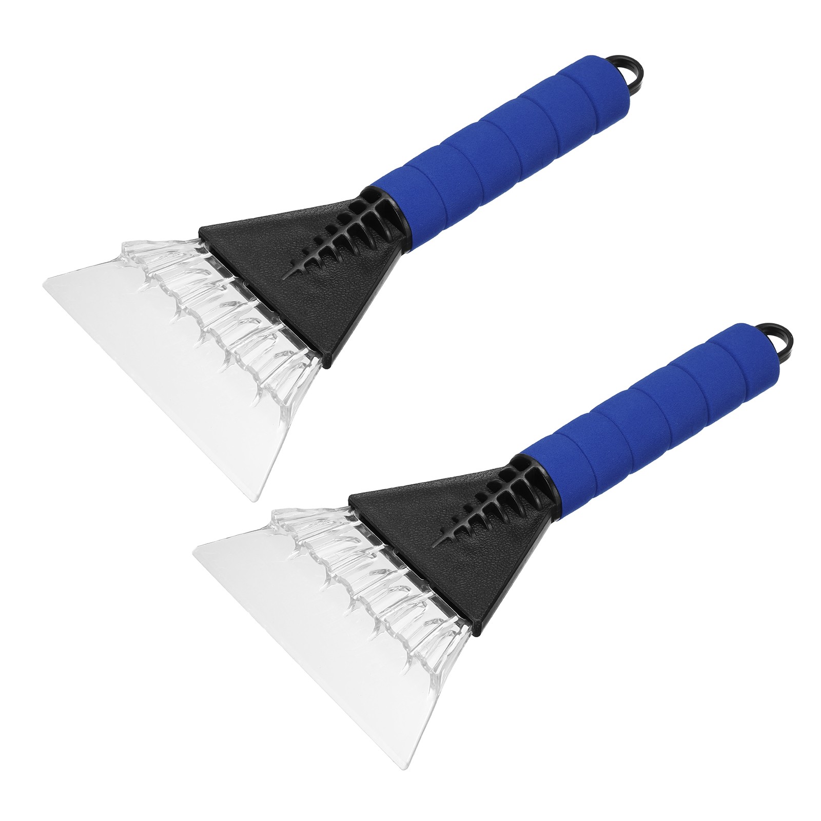 For 2Pcs Car Ice Scraper 10"x5" Black/Blue