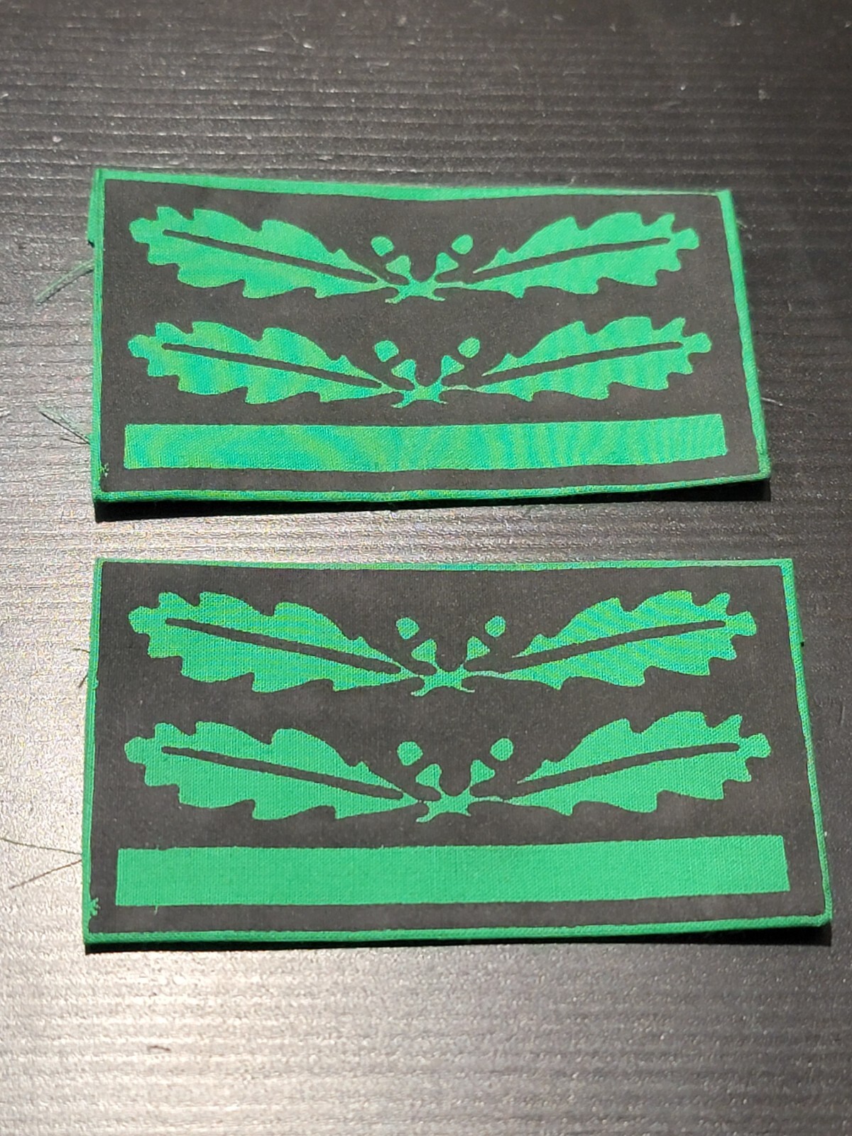 Reproduction WW2 German Camo Rank Sleeve Insignia Major Pair 675