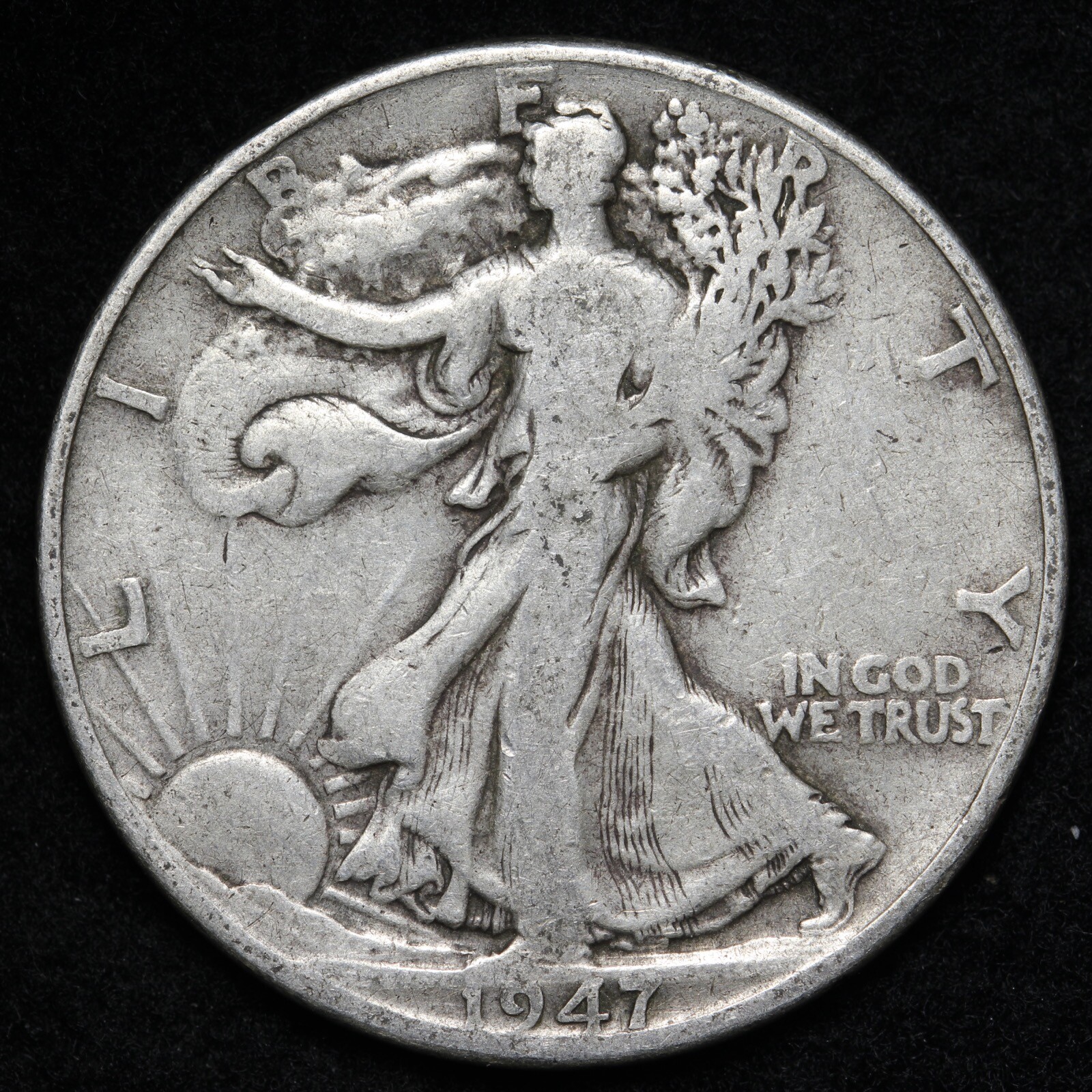1947 Walking Liberty Half Dollar Nice Circulated Condition