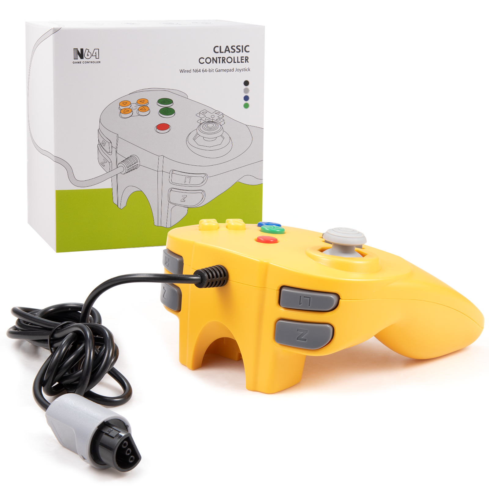 Retro Mini N64 Controller Gamepad Joystick for N64 Console N64 System Video Game