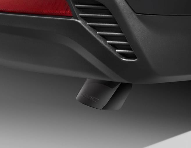 Factory OEM GMC Yukon Exhaust Tip Black Chrome 3.6L 5.3L Angle Cut 84513871