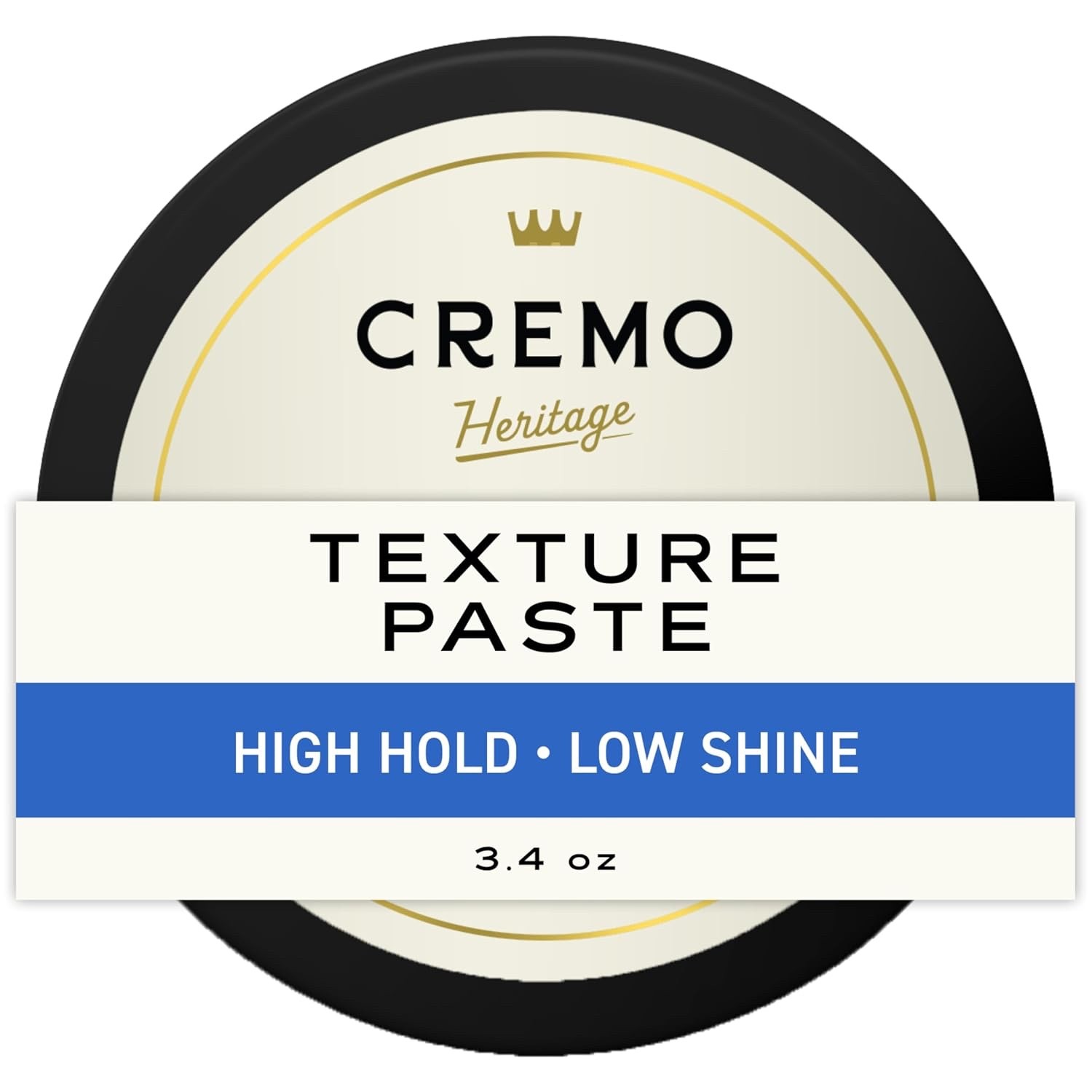 Cremo Hair Styling Texture Paste High Hold Low Shine Barber Grade 3.4 oz