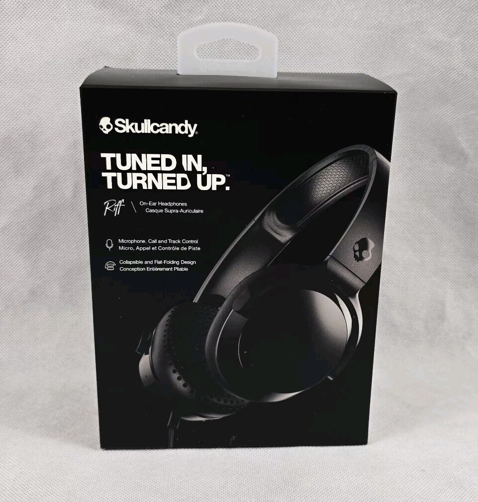 Skullcandy Headphones Tuned In Turned Up On Ear Wired Microphone Call & Track
