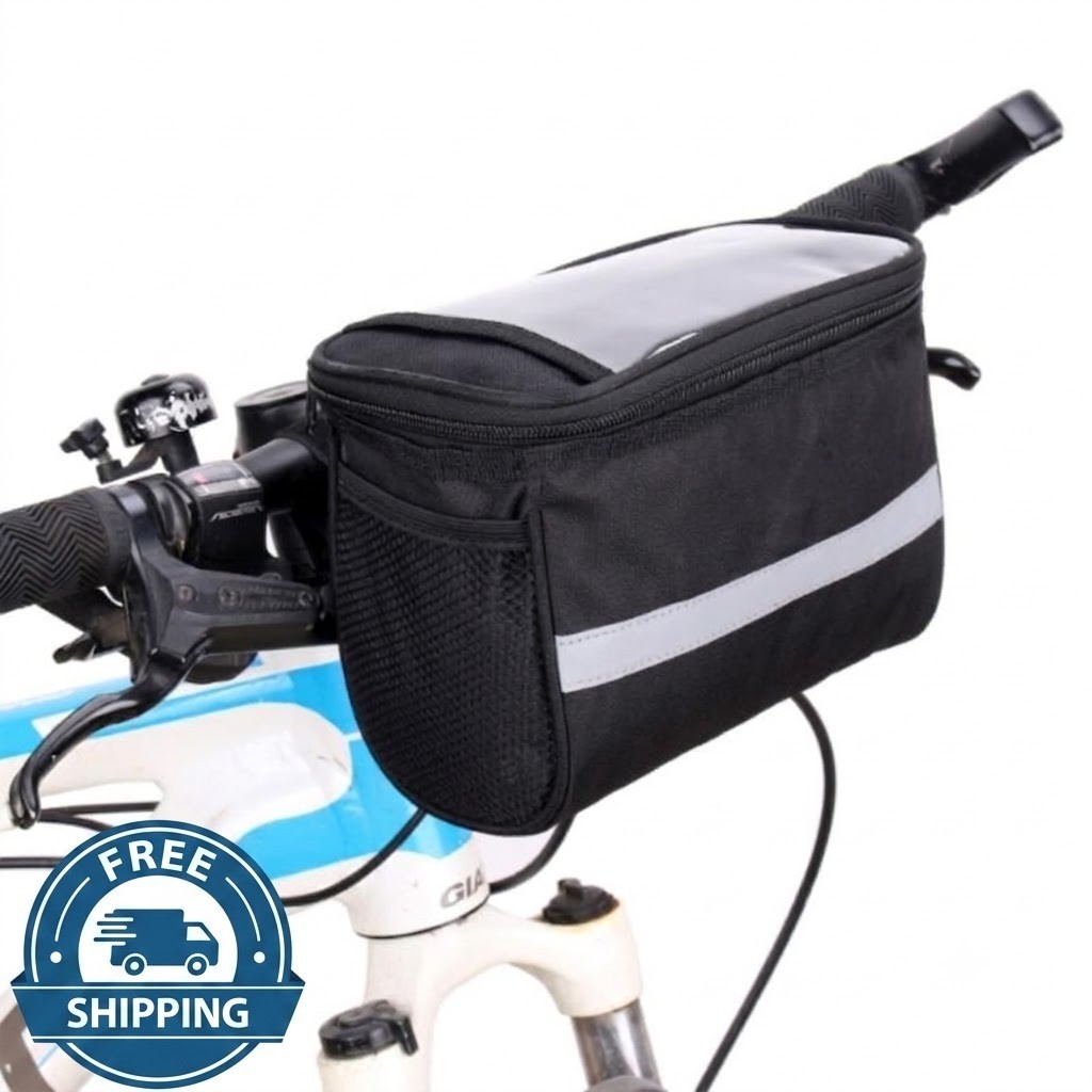 Waterproof Bike Handlebar Bag Cycling Frame Pouch Insulated MTB Phone Holder