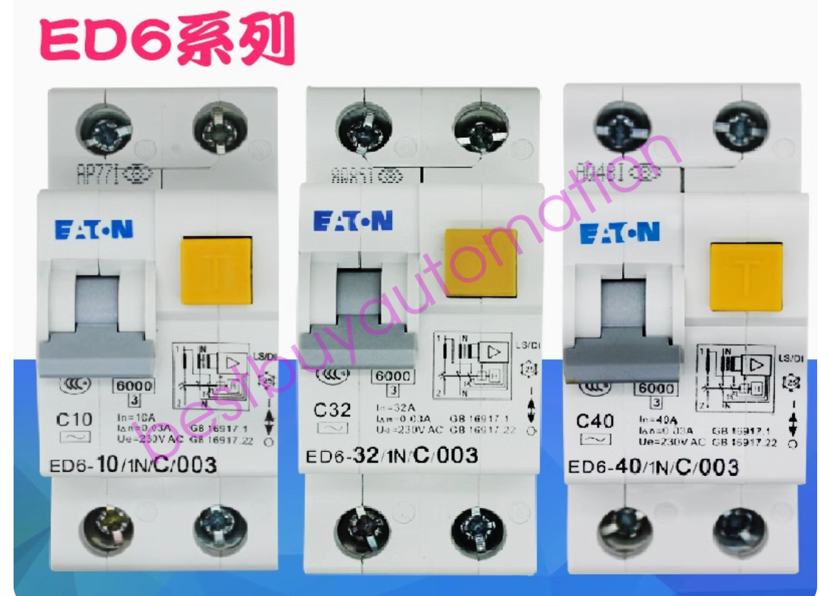 1PC NEW EATON Leakage circuit breaker C type 1P+N ED6-6/1N/C/003 #LL