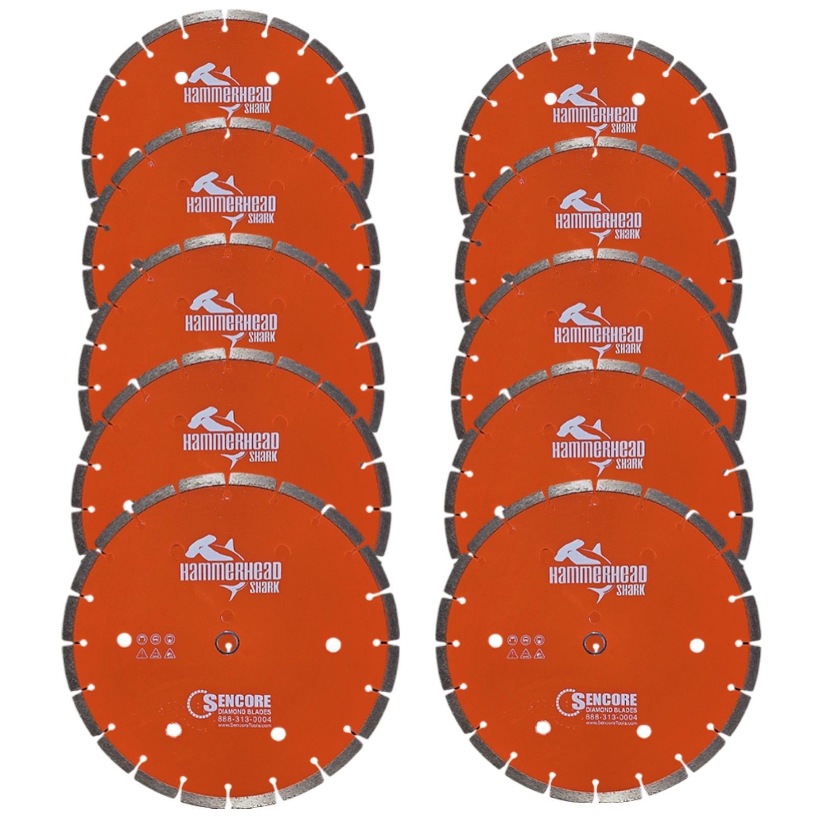 10 Pack - 14" Sencore Hammer Head Diamond Blade- FREE SHIPPING