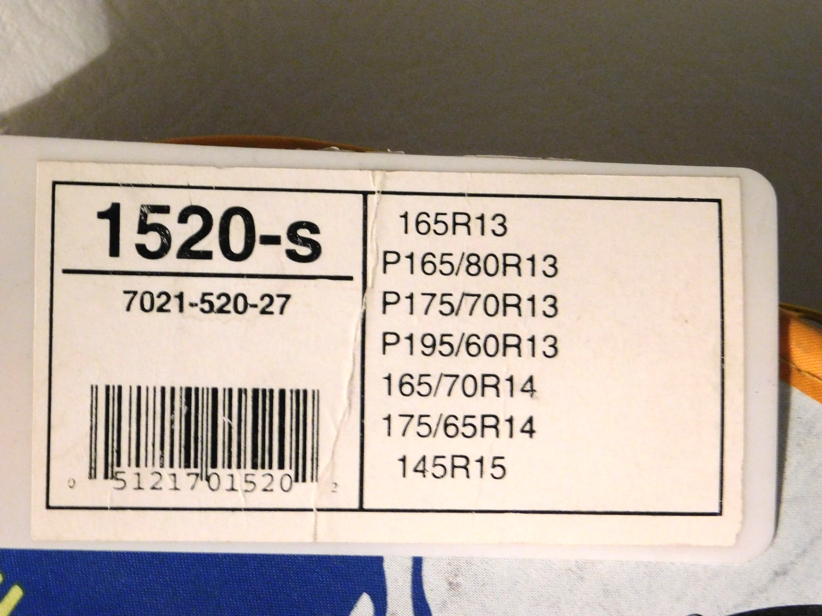 1520-s Les Schwab Quick Fit Diamond Pattern Tire Chains, 1 Pair - Never Used