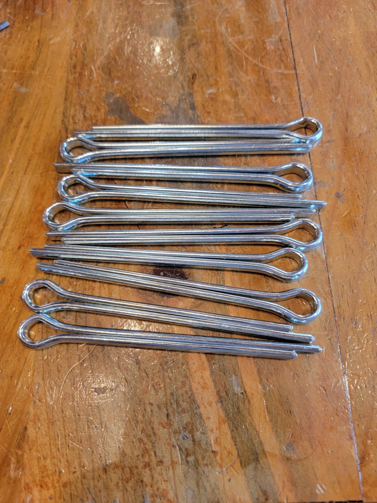 5/16"X 4" COTTER PIN EXTENDED PRONG STEEL ZINC PLATED 12pk 2UHU8 X9