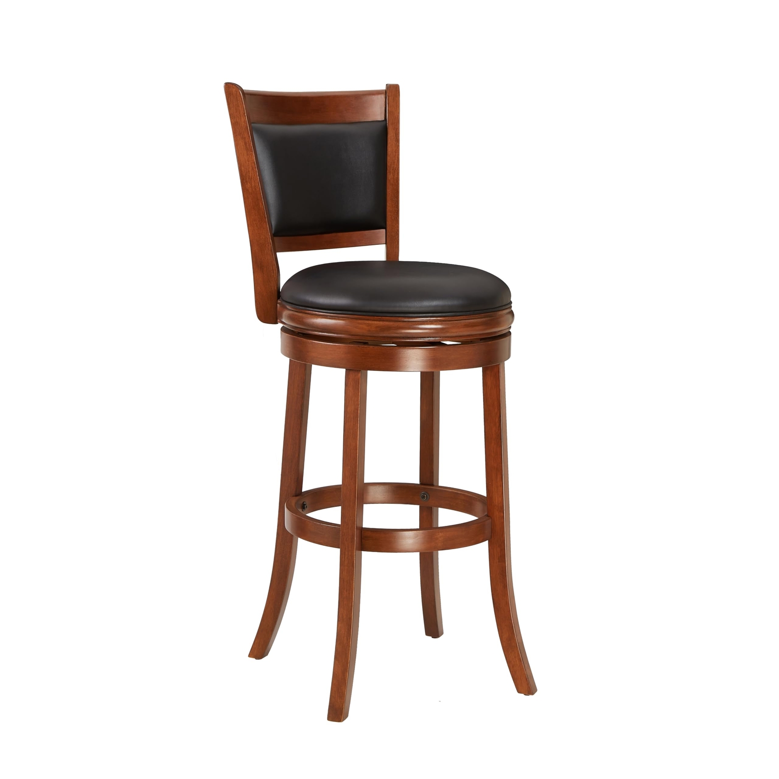 Ball & Cast Swivel Pub Height Barstool 29 Inch Seat Height Cherry Set of 1