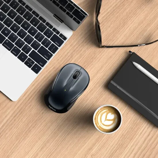 Logitech M325S Wireless Optical Mouse for PC / Laptop -PC & MAC - Dark Silver