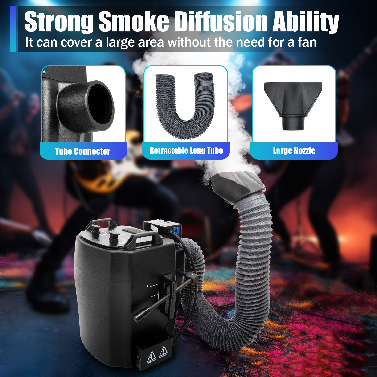 4000W Dry Ice Fog Machine Low Lying Smoke Machine Stage Effect For Wedding Party