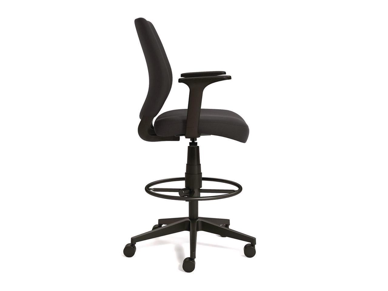 Alera Wessex Drafting Stool, Fabric - Supports Up to 275 lb - 27.95 to 33.66 Sea