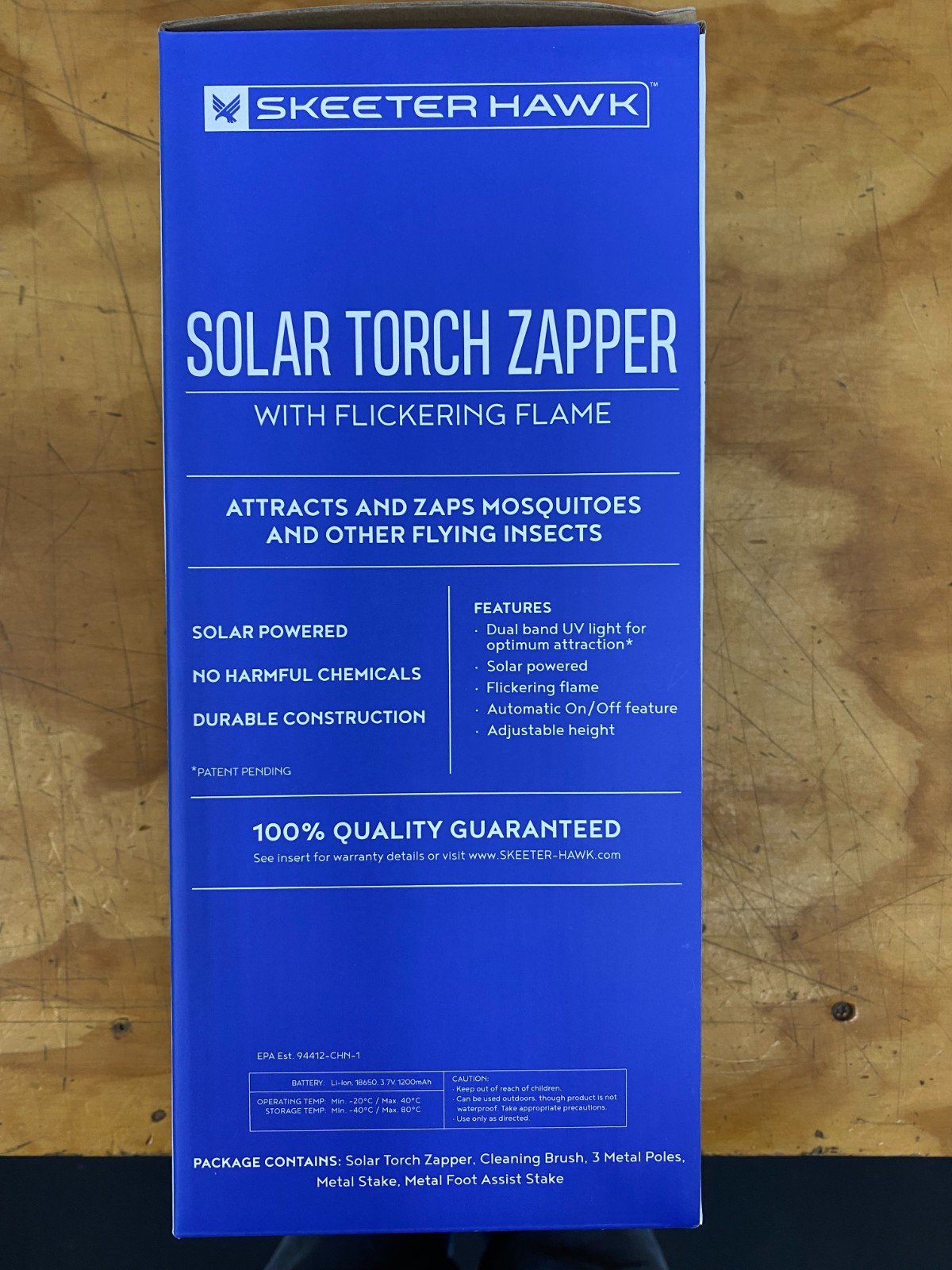 SKEETER HAWK SOLAR TORCH ZAPPER