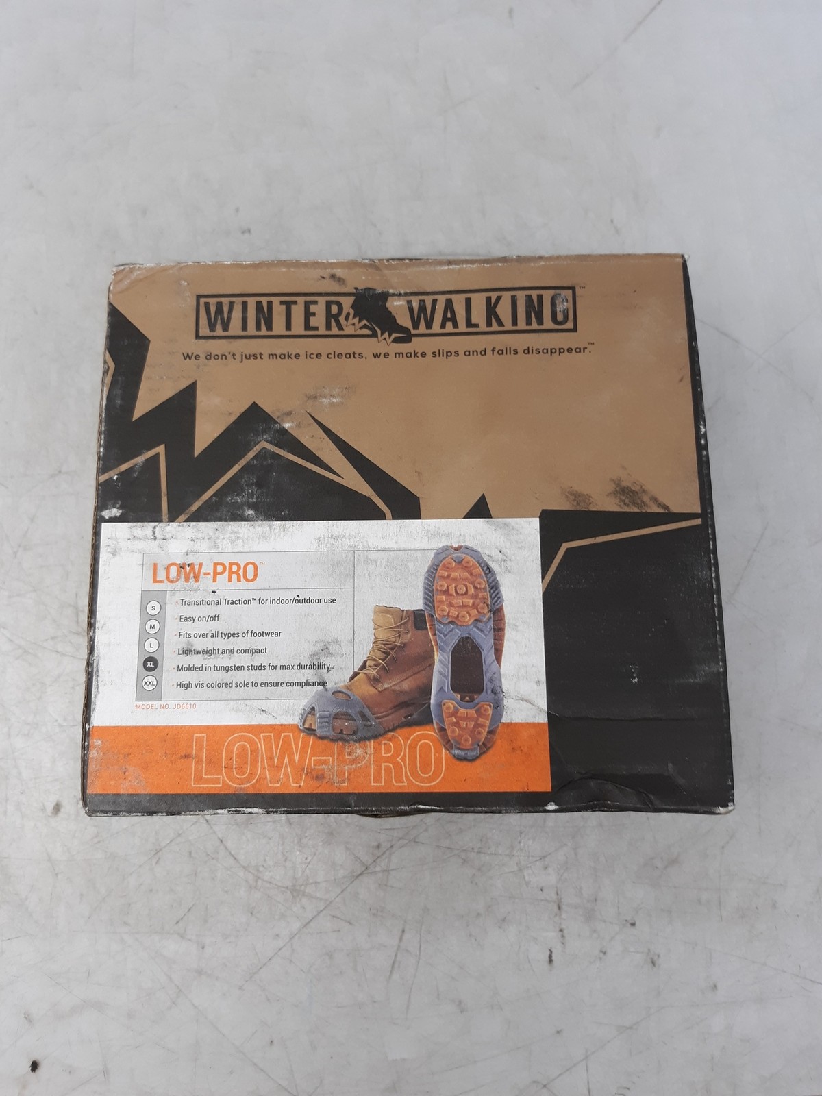 Winter Walking Low-Pro Ice Cleats Traction Shoe Boot Grips