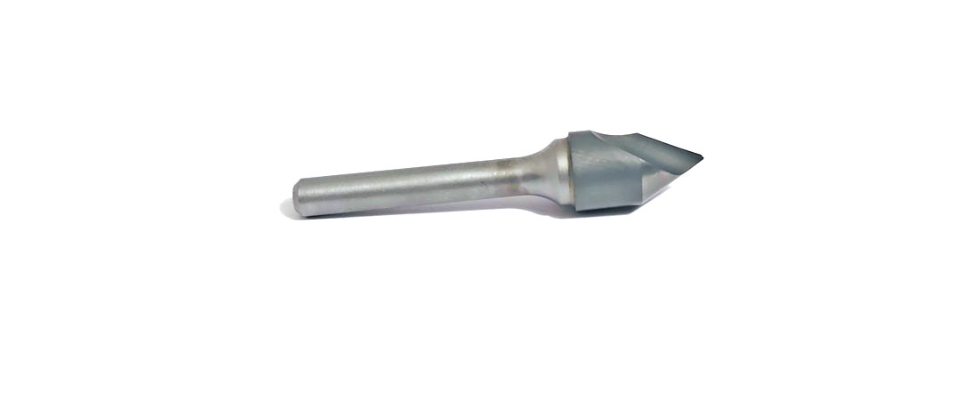 1/2" (.500") 1-Flute Carbide Countersink 60 Degree Shank 1/4" MF11571844