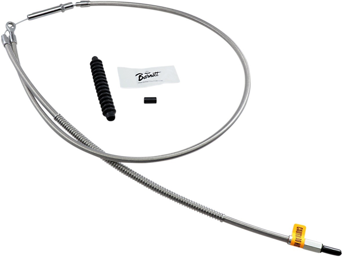BARNETT 102-30-10046-06 High-Efficiency Stainless Steel Clutch Cable for Harley-