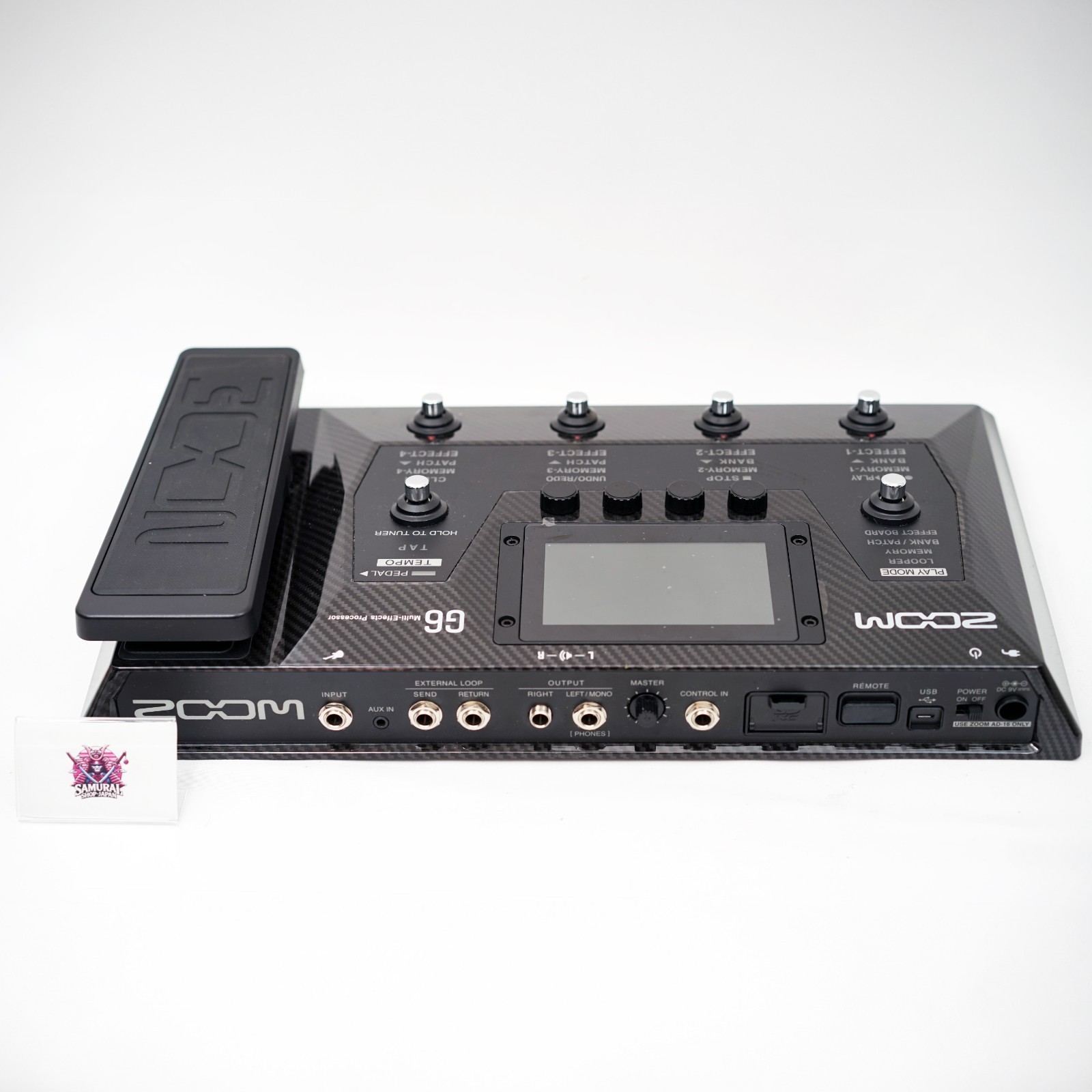 ZOOM G6 Guitar Multi-Effects Processor Pedal Amp Modeling w/ Case Unused Japan