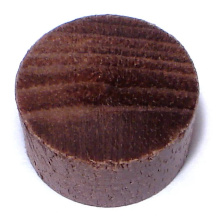 1/2" Walnut Wood Flat Head Plugs (100 pcs.)