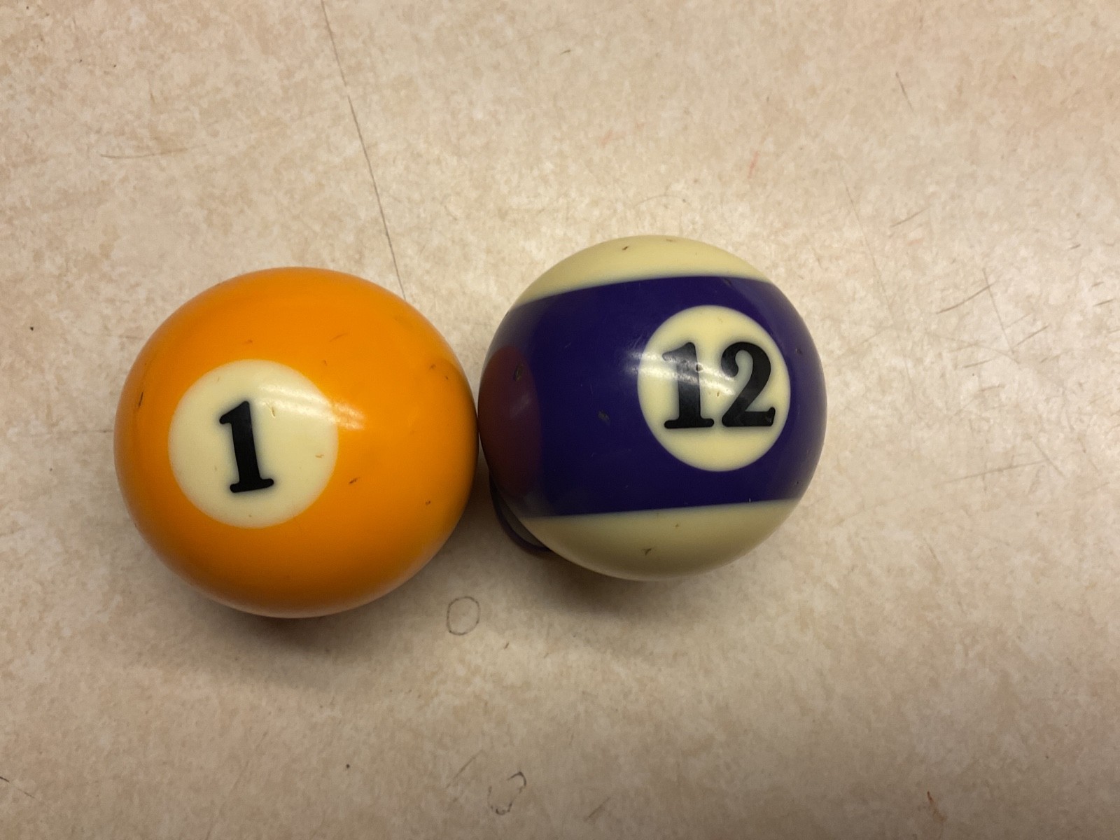 1 & 12 balls