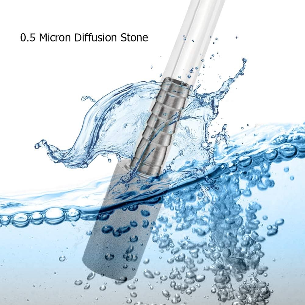 JoyTube Stainless Steel Aeration Stone, 0.5 Micron Diffusion Without thread