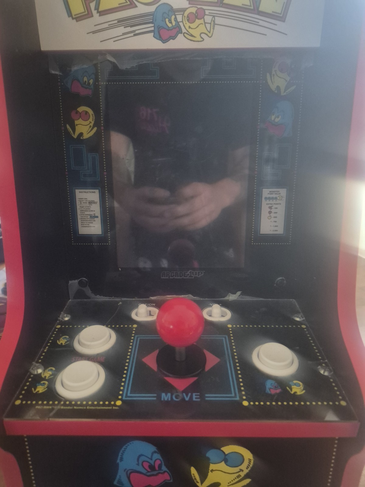 Arcade1Up Pac-Man Mini Arcade Cabinet Reproduction w/ Joystick & Buttons