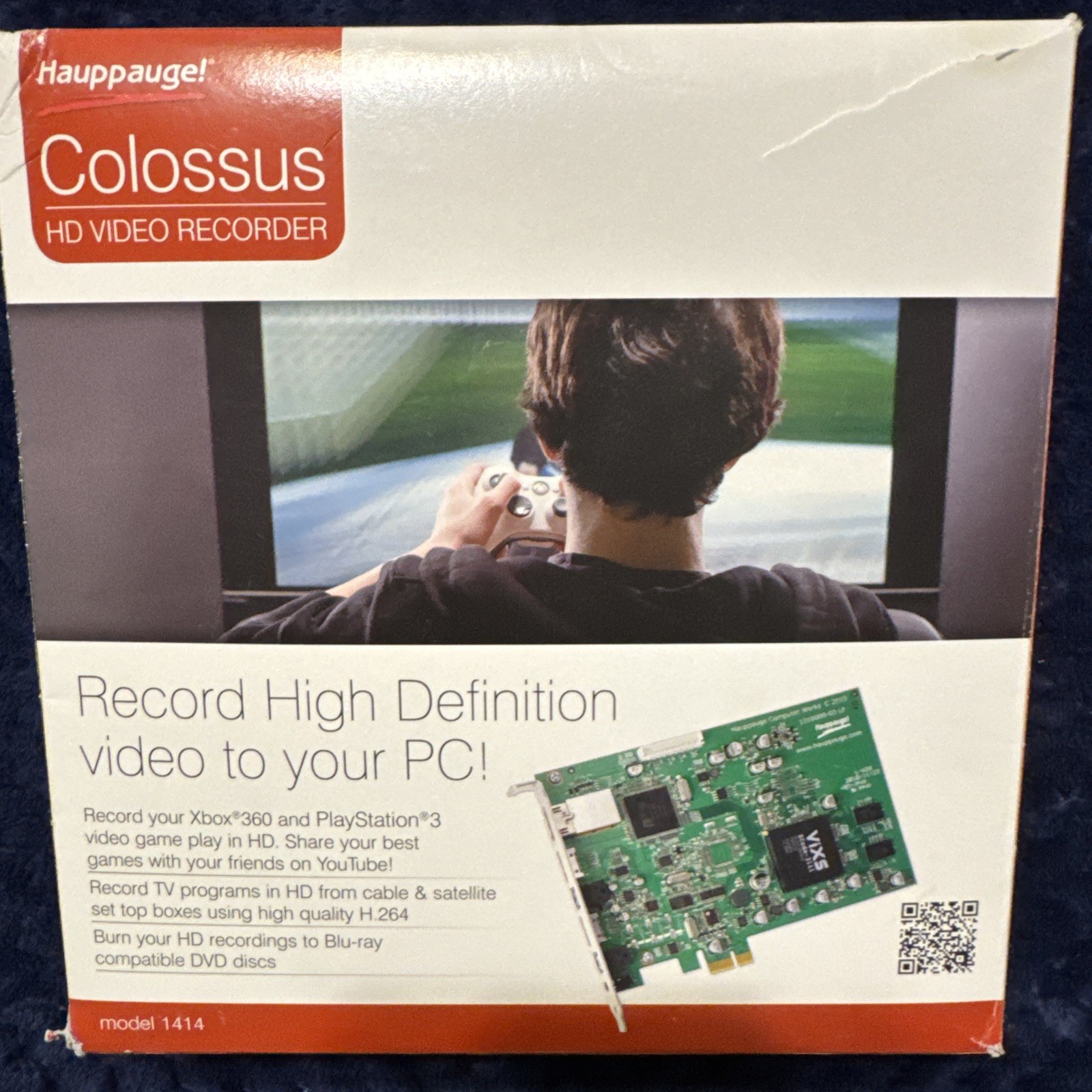 Hauppauge Colossus 131201 LF HD Video Recorder Model 1414 HDMI Input W/ Remote