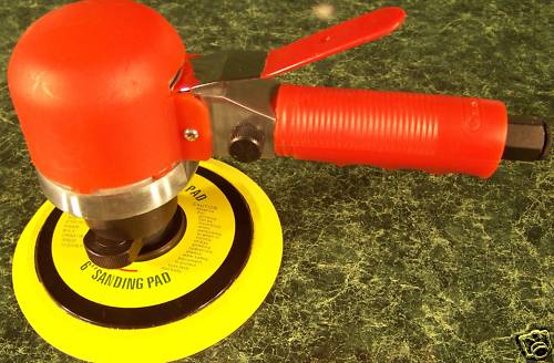 6 " Dual Action Da Air Sander With Psa Stick On Paper Pad Built In Regulator sl
