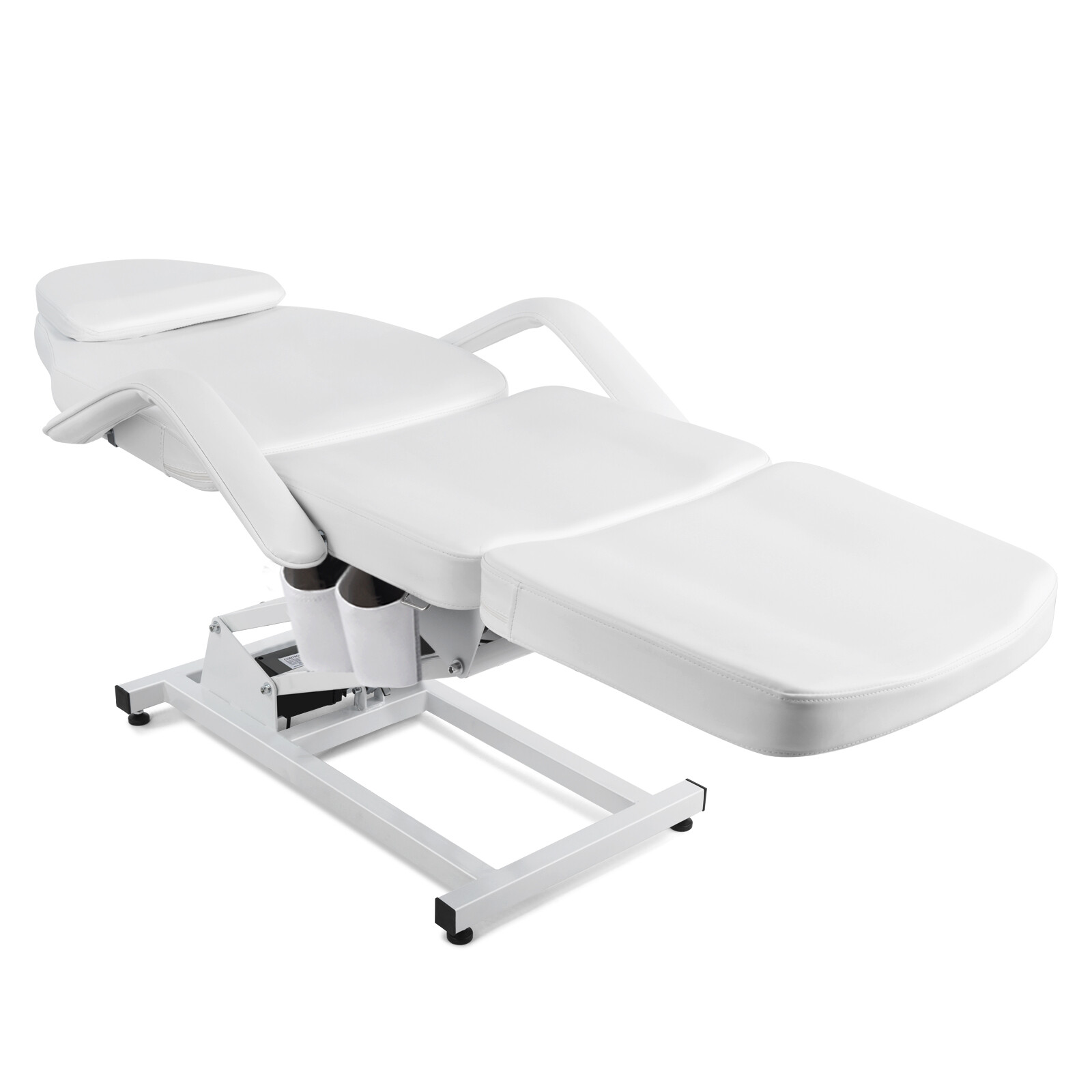 White Heavy Duty Pro Electric Facial Table Massage Beauty Bed 3-Motors w/ Remote