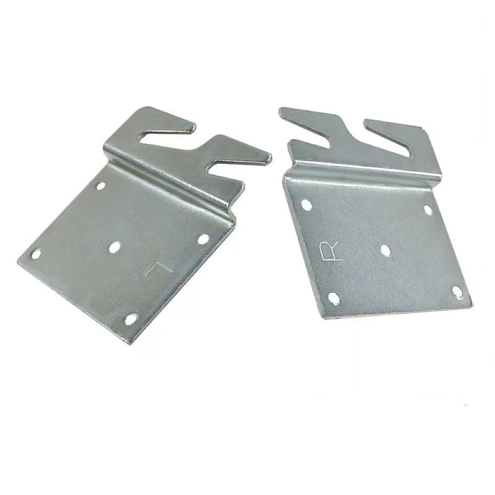 VIQAEKK 2Pcs Heavy Duty Universal Wood Bed Rail Hook Plates for Frame Bracket...