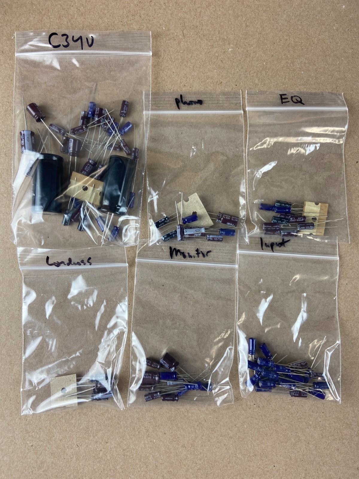 McIntosh C34V Recap Kit w/ Instructions Preamplifier Rebuild Set COMPLETE