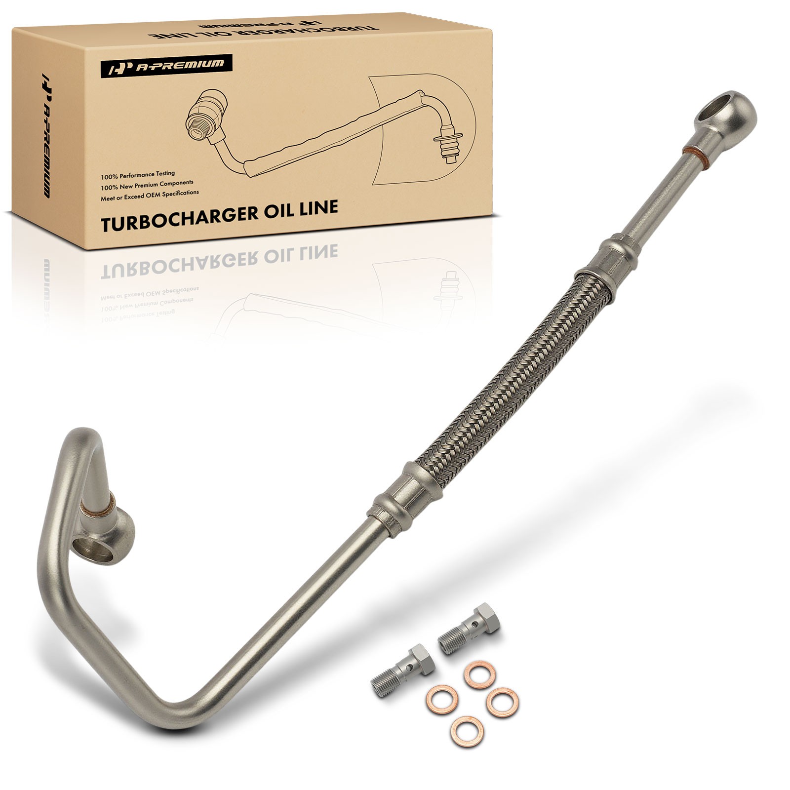 A-Premium Supply Turbocharger Oil Line for Land Rover Discovery Sport 2015-2017