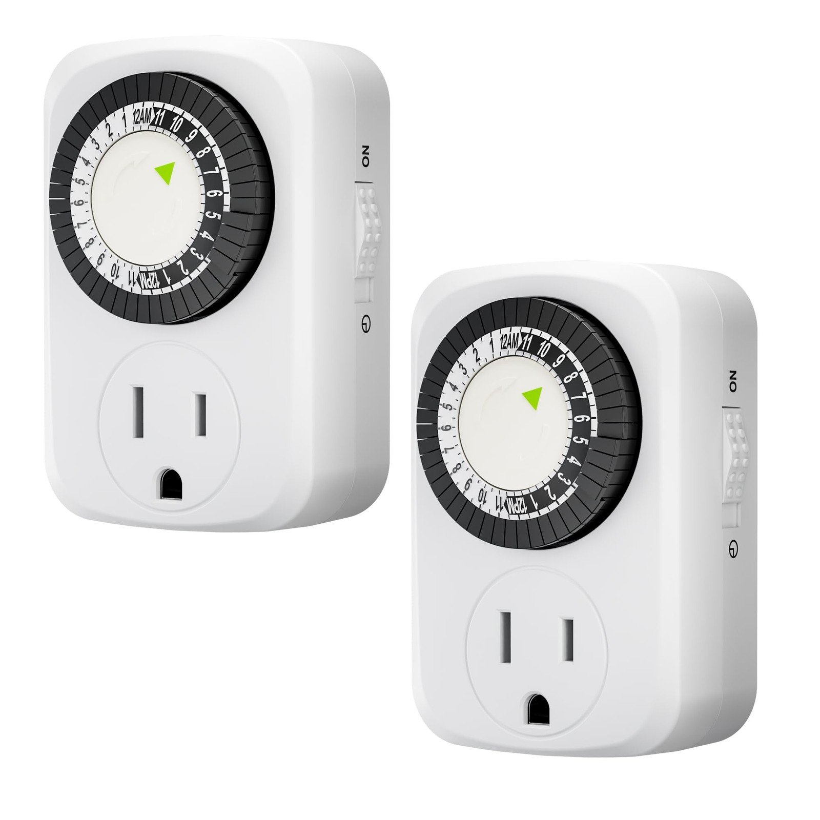 Indoor Mini 24Hour Mechanical Outlet Timer, for Electrical Outlets, 30 Minute...