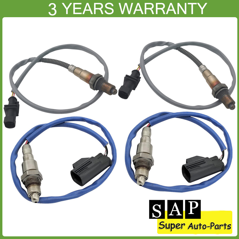 Set of 4x Up+Downstream Oxygen Sensor For Jaguar F-Type 2016-2018 XE XF XJ 3.0L