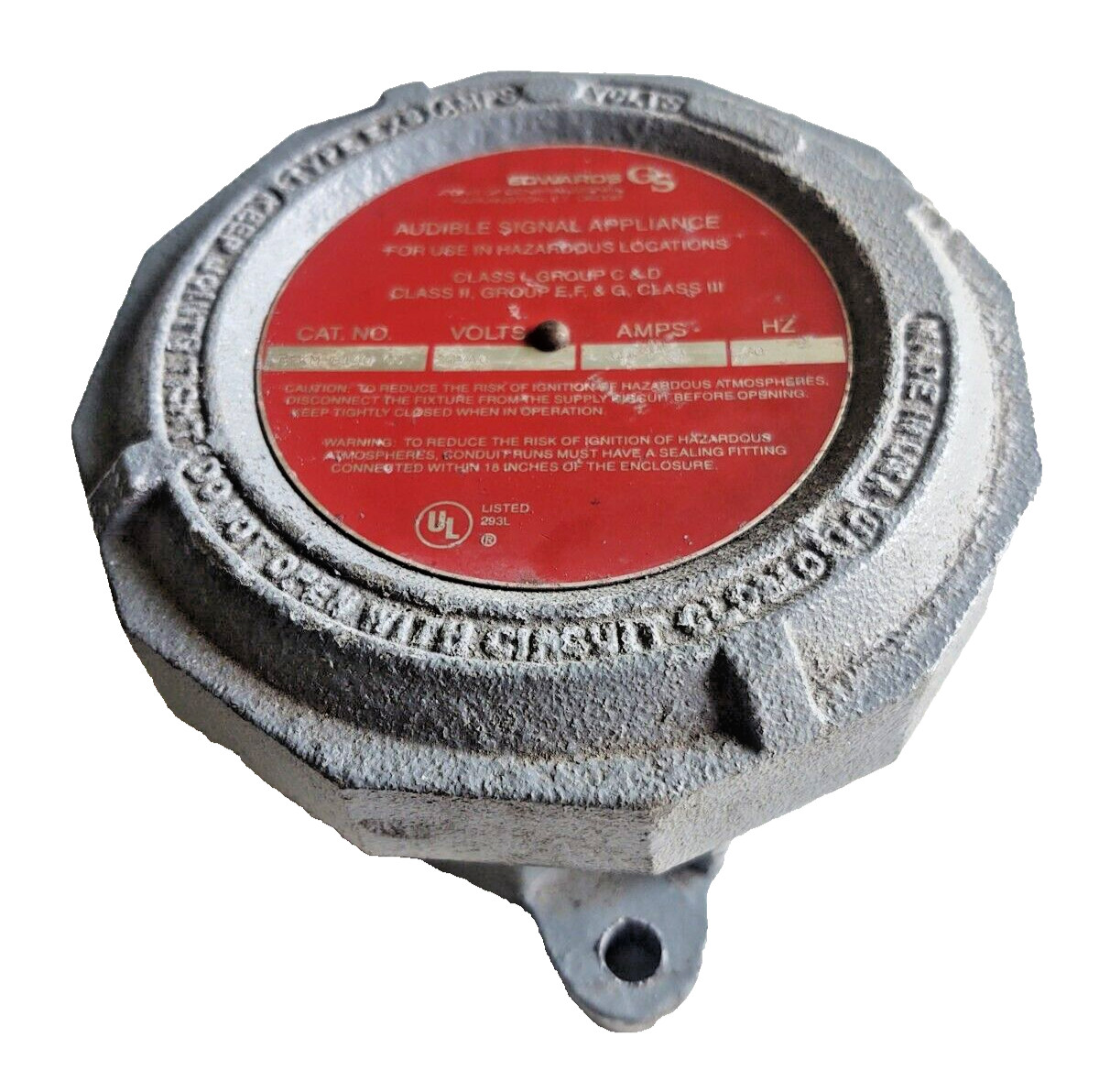 Edwards General Signal B-KM-8140-G5 (24 VAC) Audible Signal Hazardous Locations