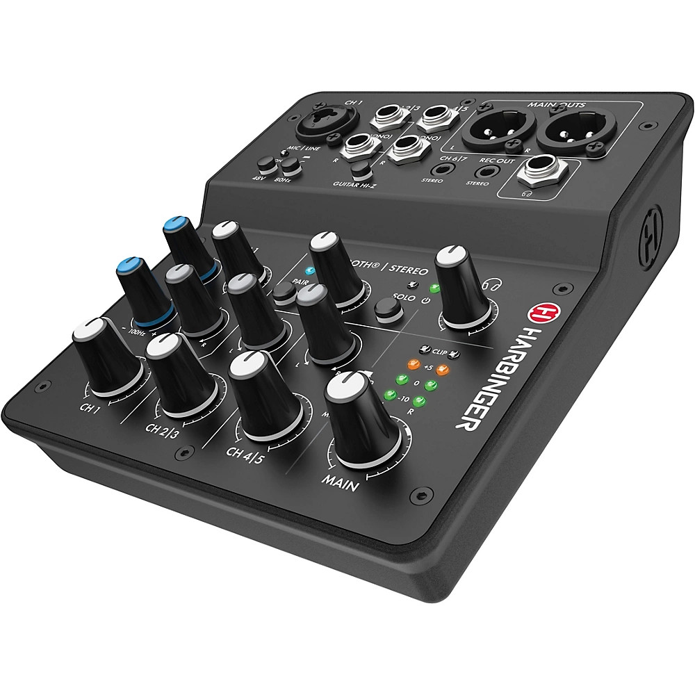 Harbinger LV7 7Channel Analog Mixer with Bluetooth