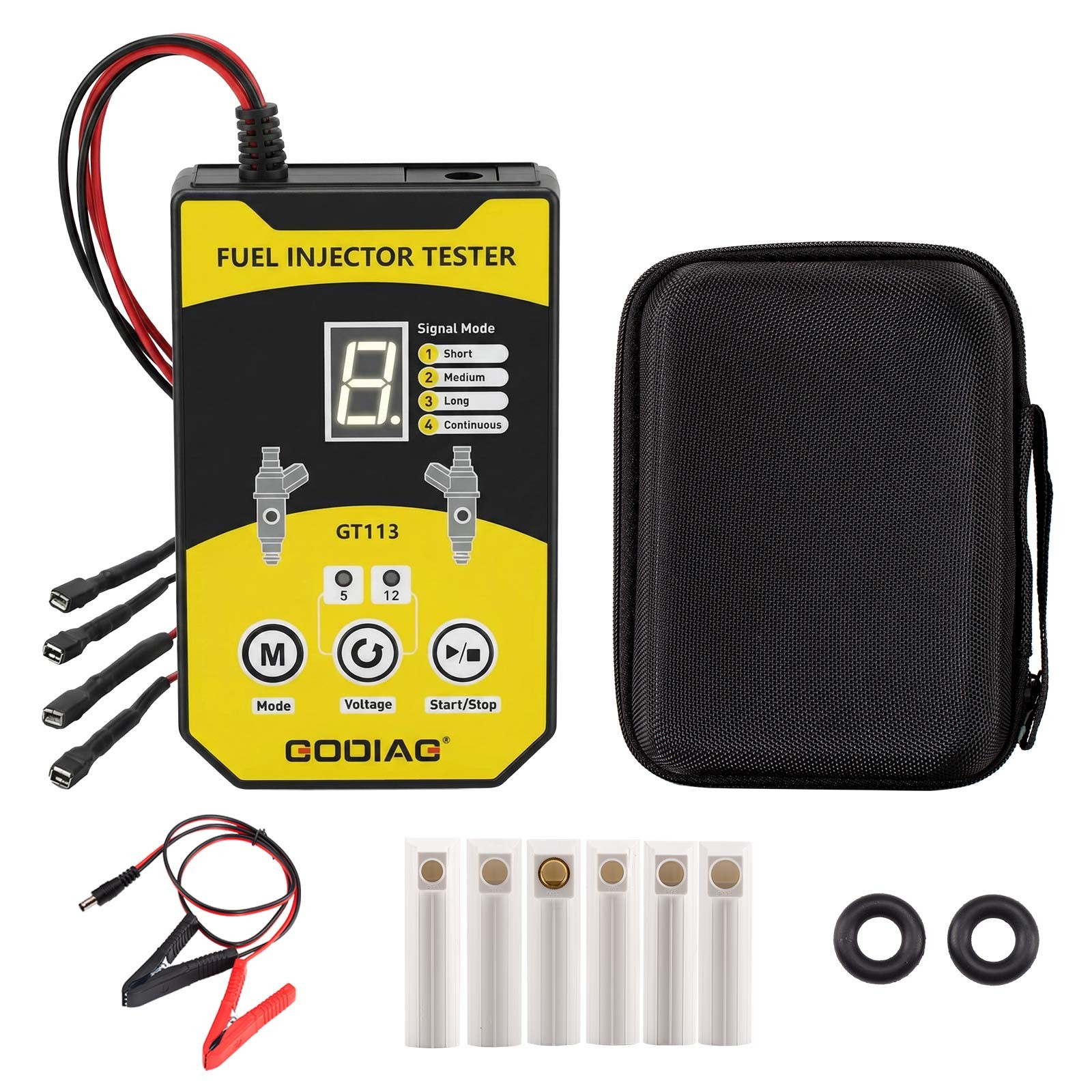 GODIAG GT113 Universal Fuel Injector Tester Injector Cleaner Kit 8 Pulse Modes
