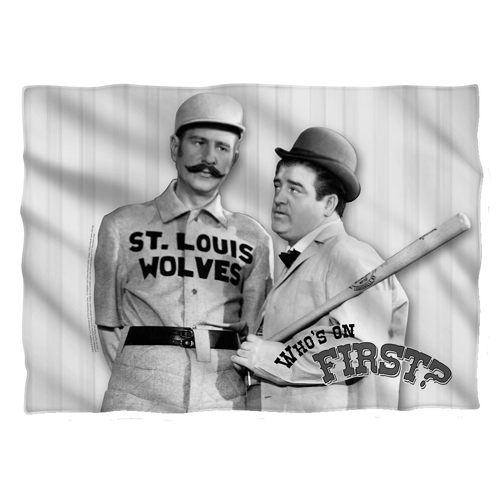 Abbott & Costello "First" Dye Sublimation Pillow Case